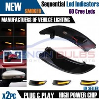 2× Dynamic LED Turn Signal Mirror Light Indicator Ford Fiesta MK7 B-Ma..